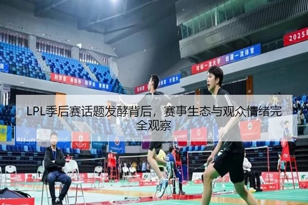 LPL季后赛话题发酵背后，赛事生态与观众情绪完全观察